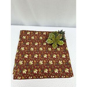 100% Cotton Red Green Paisley COUNTRY CURTAINS Brand shower Curtain NWOT